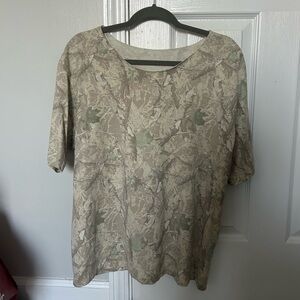 White Camouflage Short Sleeve Shirt!!